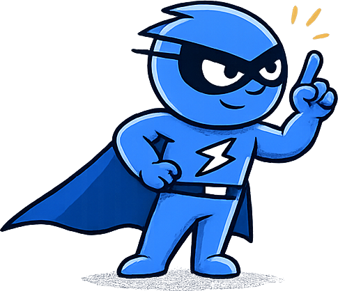 Mr SnapDOM pointing up